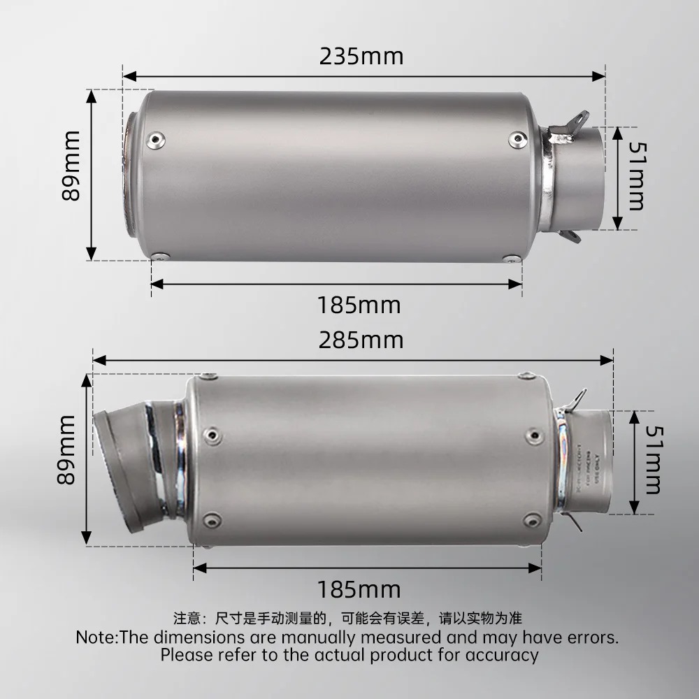 New Titanium Alloy Muffler for Monster 696/795/796/1100 Modification Engine Exhaust Pipe